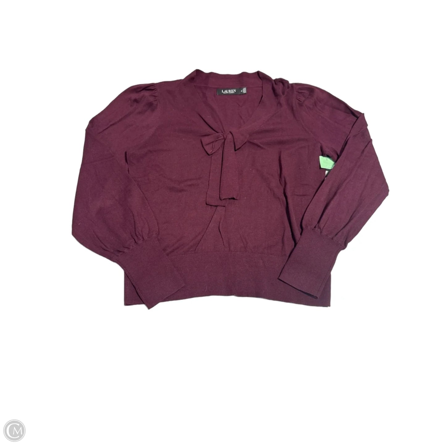 Sweater By Ralph Lauren In Maroon, Size: M