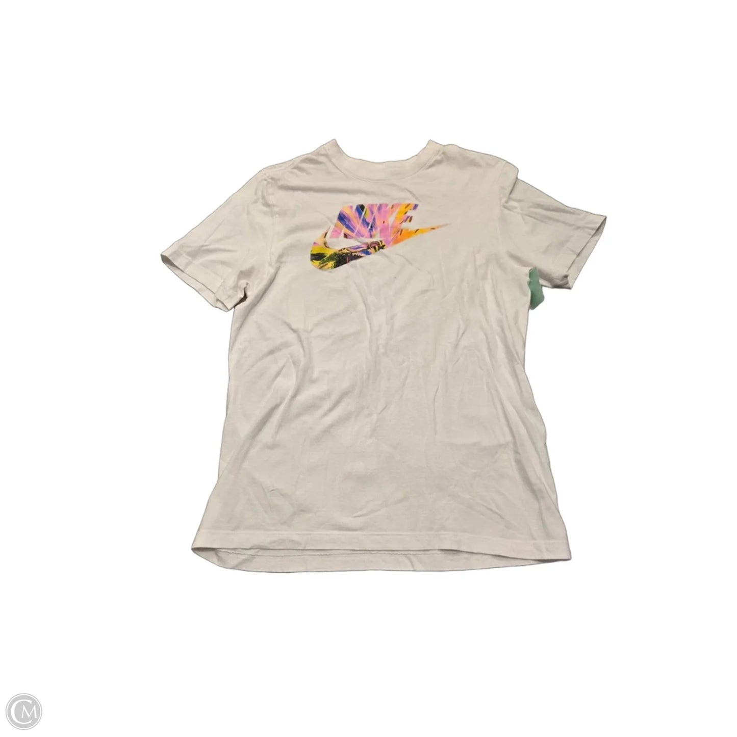 Top Short Sleeve By Nike In White, Size: M