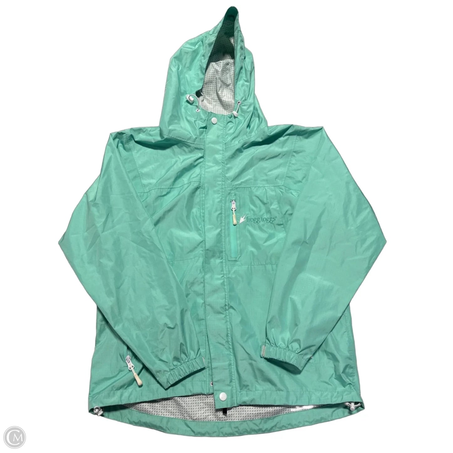 Jacket Windbreaker By Cmc In Teal, Size: M