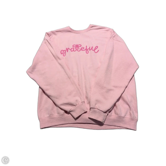 Sweatshirt Crewneck By Cme In Pink, Size: Xl
