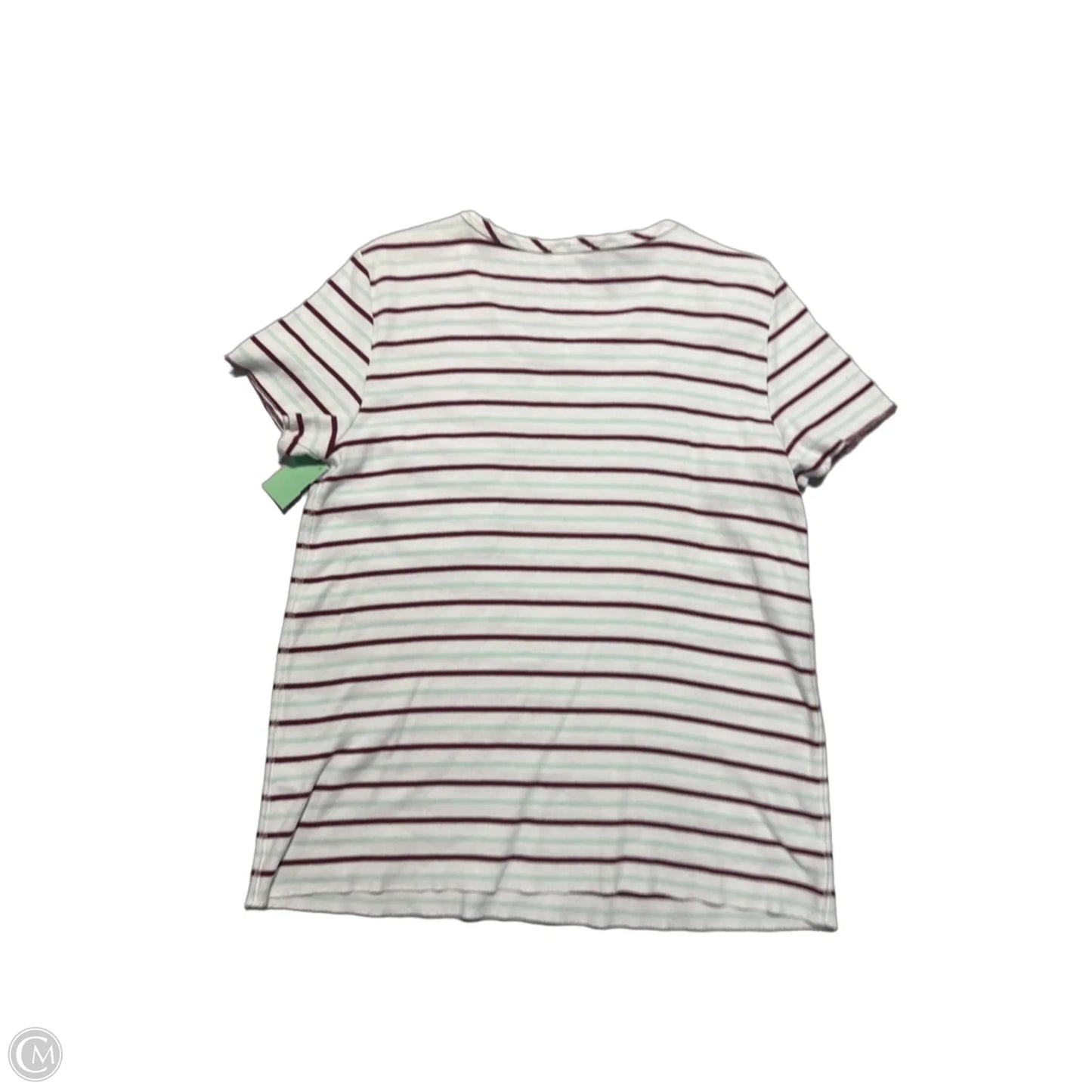 Top Short Sleeve By Lilla P In Striped Pattern, Size: L
