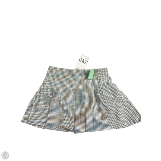 Skirt Mini & Short By Zara In Blue & Brown, Size: S