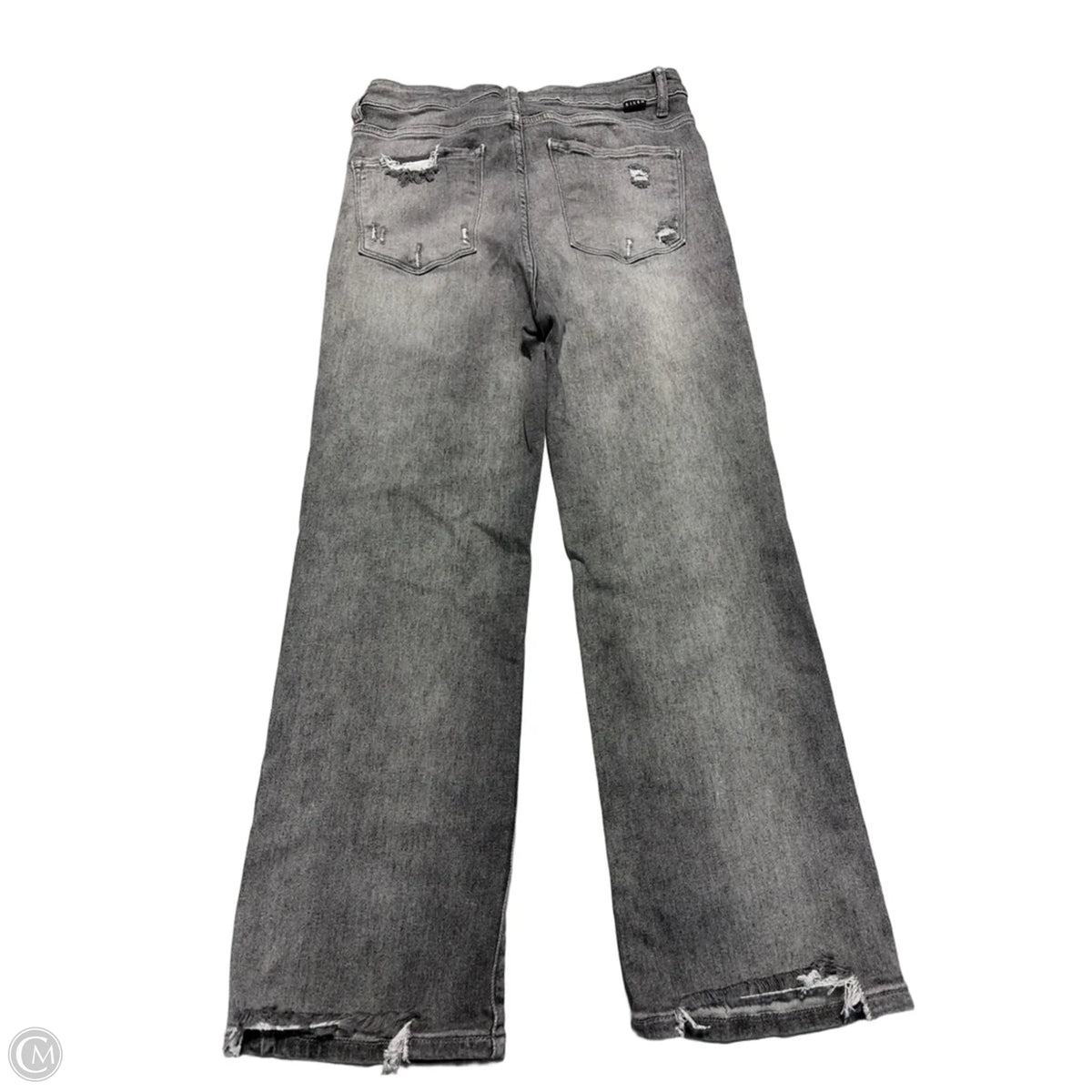 Jeans Straight By Risen In Grey, Size: 12