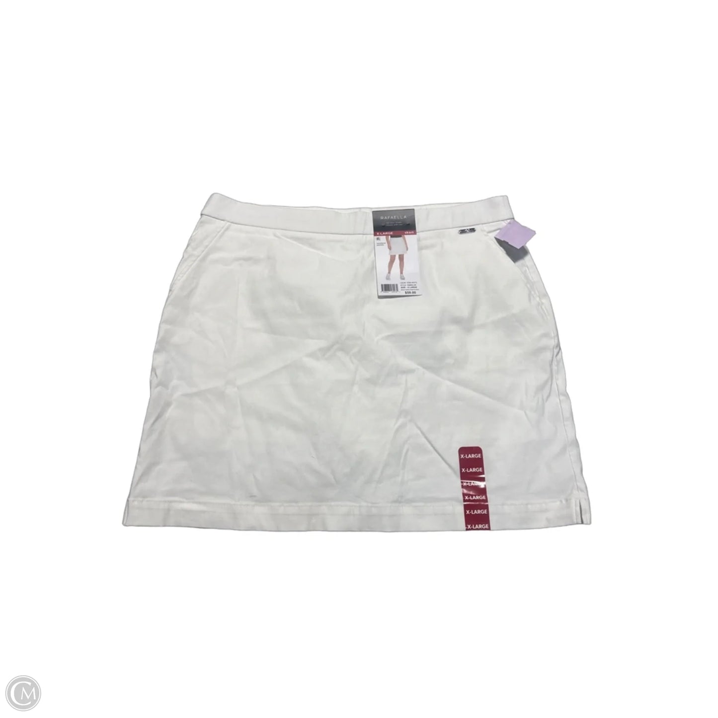 Skort By Rafaella In White, Size: Xl