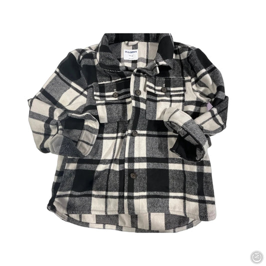 Jacket Fleece By Old Navy In Black & White, Size: Xxl