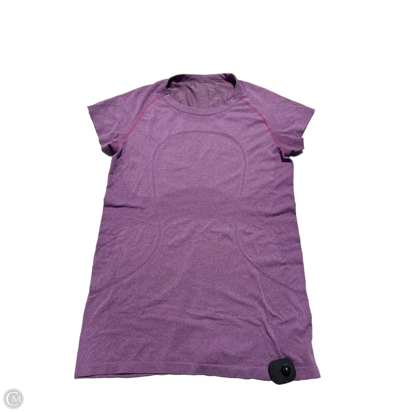 Athletic Top Short Sleeve By Lululemon In Purple, Size: 10