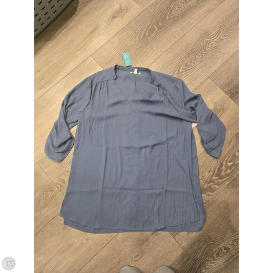 Top Long Sleeve By Maurices In Blue, Size: L