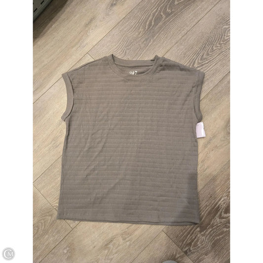 Top Short Sleeve By Maurices In Brown, Size: M