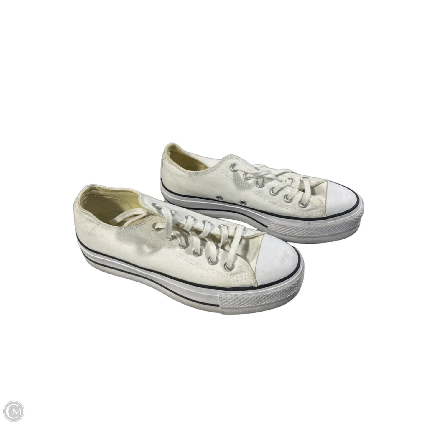 Shoes Heels Platform By Converse In White, Size: 7