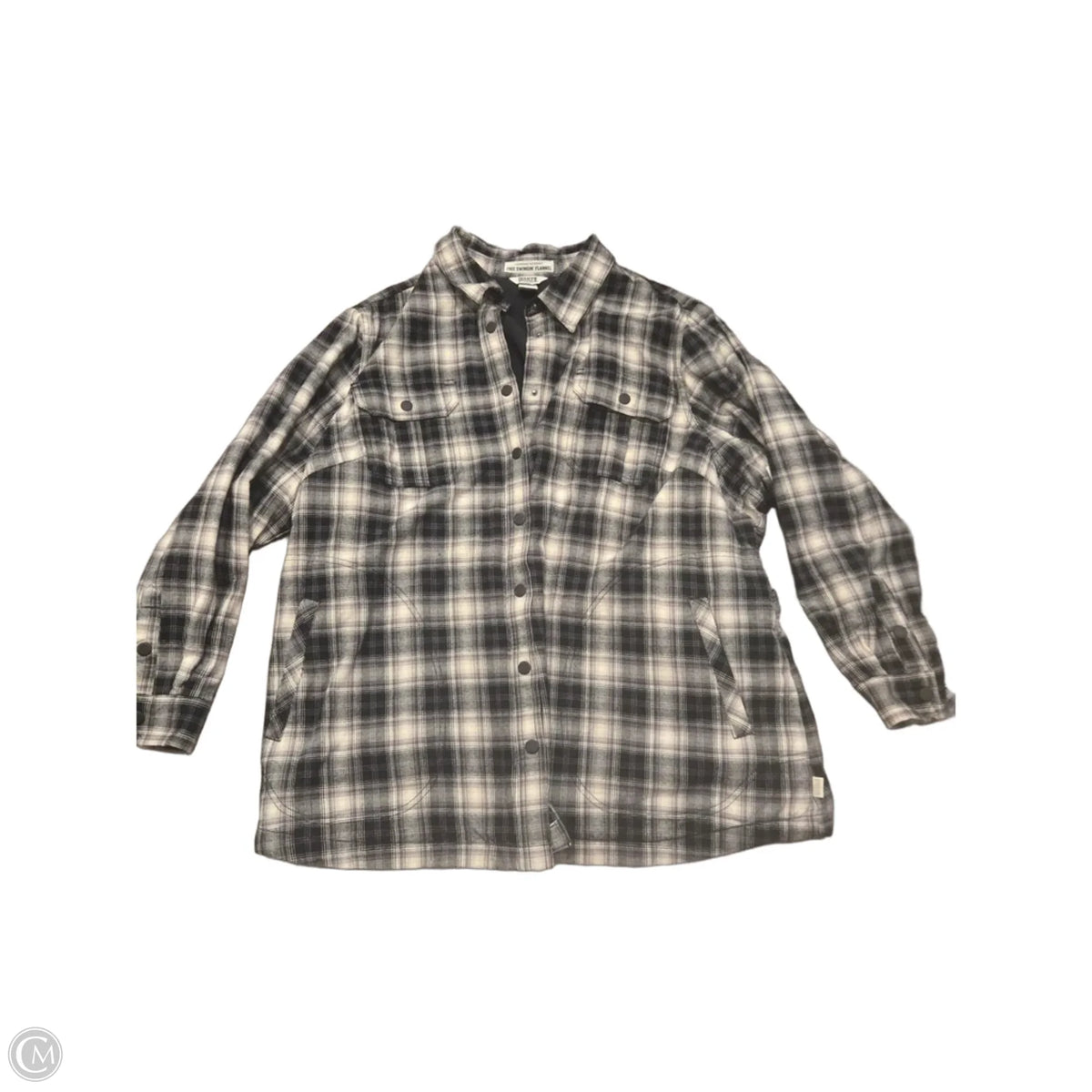 Jacket Fleece By Duluth Trading In Plaid Pattern, Size: 2x