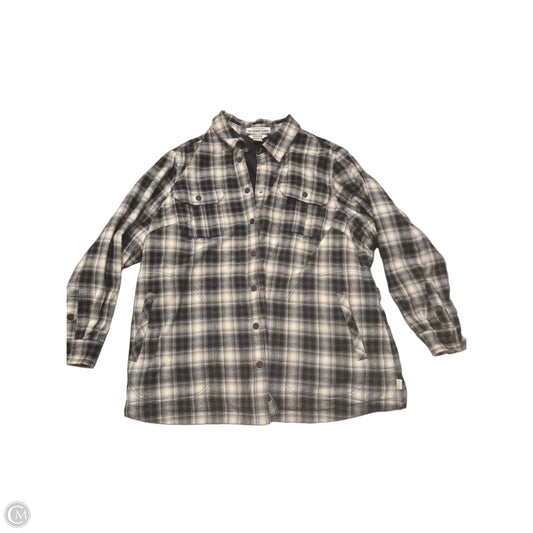 Jacket Fleece By Duluth Trading In Plaid Pattern, Size: 2x