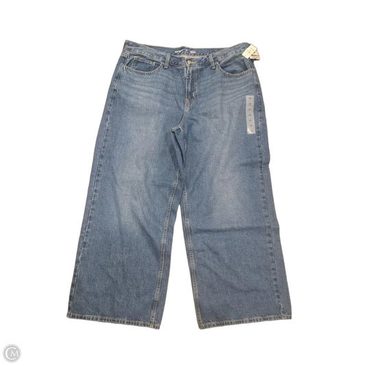 Jeans Wide Leg By Old Navy In Blue, Size: 16 Short