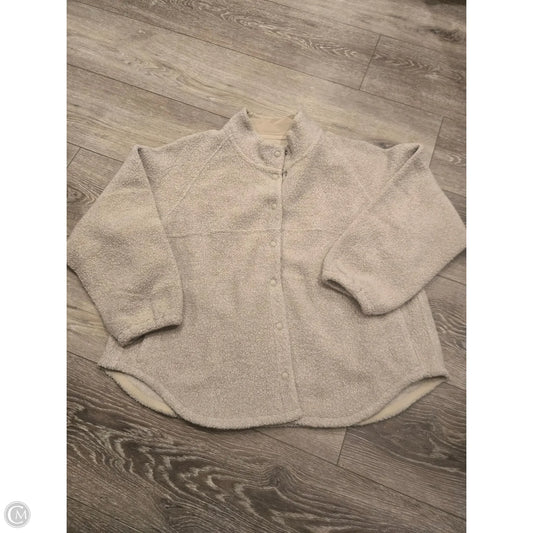 Jacket Faux Fur & Sherpa By Outdoor Voices In Beige, Size: 3x