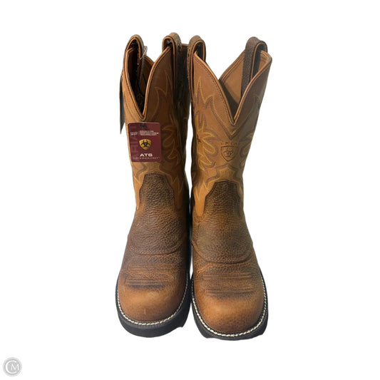 Boots Mid-calf Heels By Ariat In Brown, Size: 9