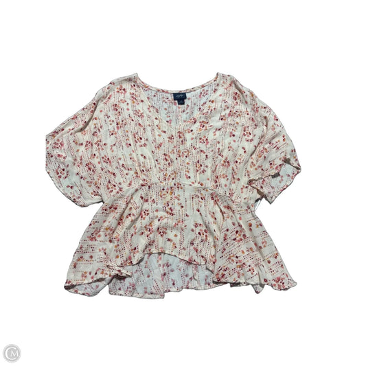 Top Short Sleeve By Daytrip In Pink, Size: M
