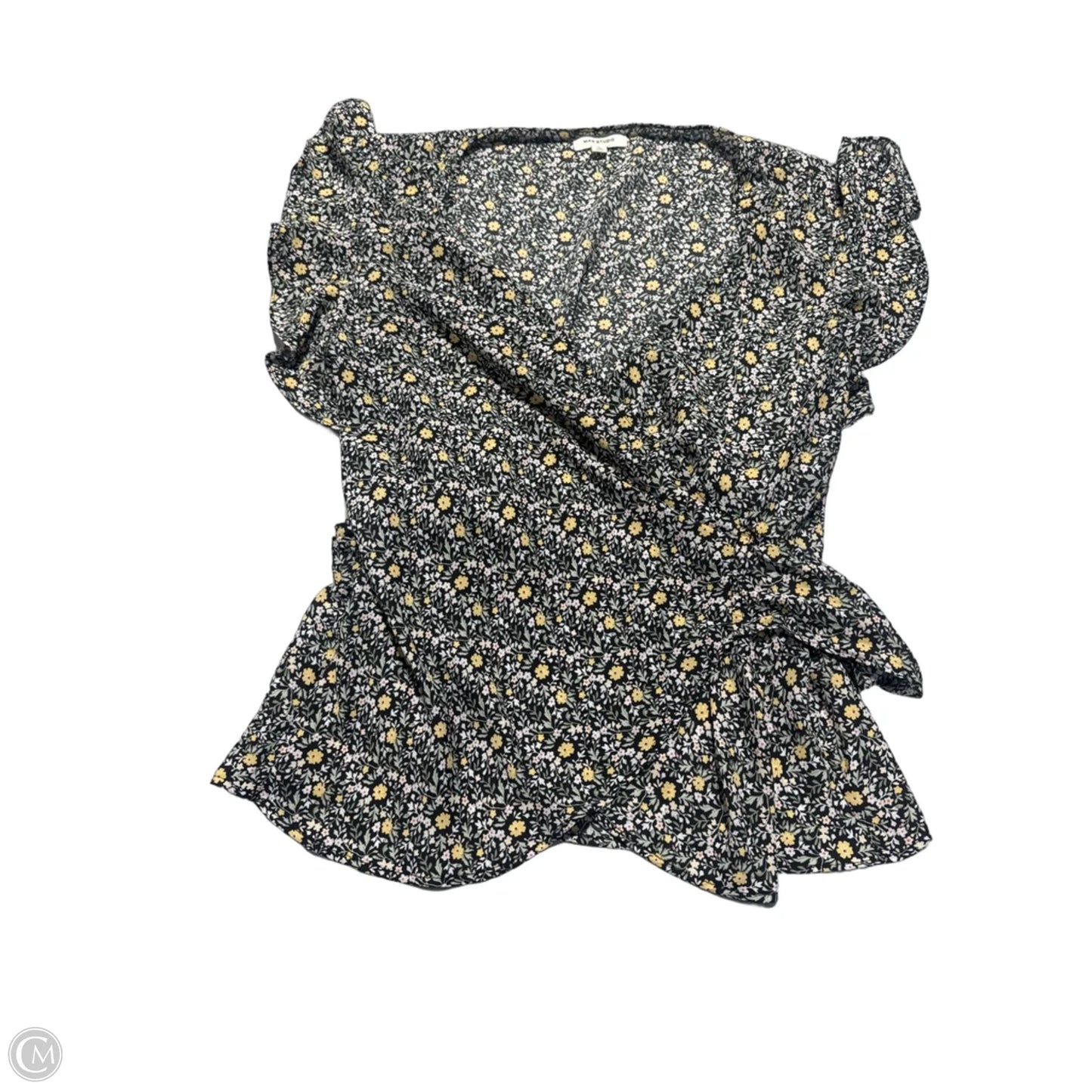 Top Short Sleeve By Max Studio In Floral Print, Size: L