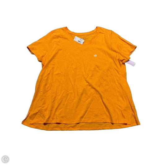 Top Short Sleeve By Maurices In Orange, Size: 1x