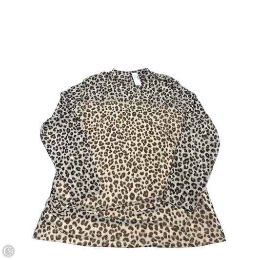 Top Long Sleeve By Maurices In Animal Print, Size: 2x