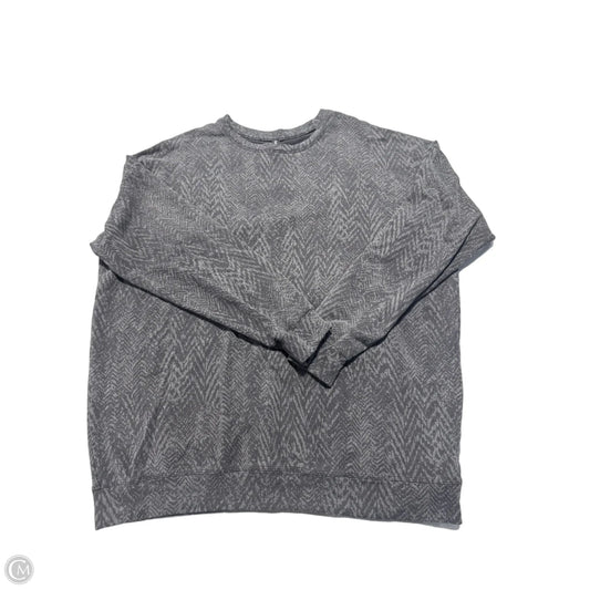 Top Long Sleeve By Athleta In Grey, Size: L