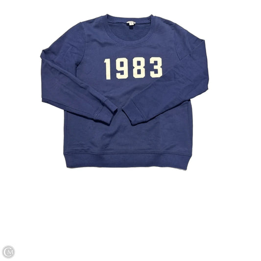 Top Long Sleeve By J. Crew In Blue, Size: M