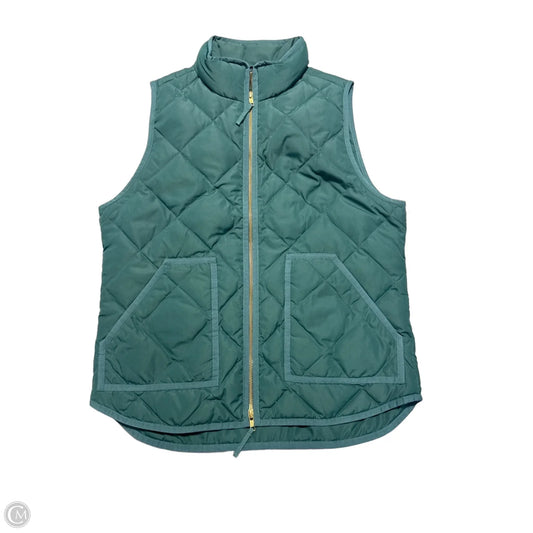 Vest Puffer & Quilted By J. Crew In Green, Size: M