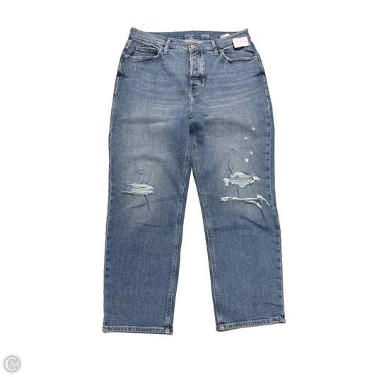 Jeans Straight By Old Navy In Blue, Size: 14