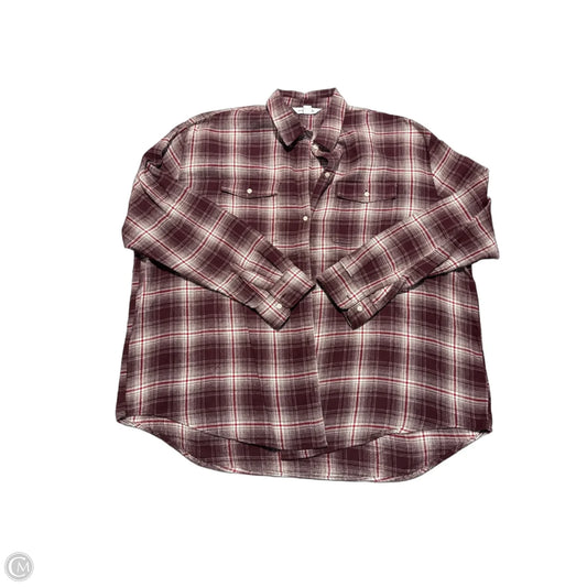 Top Long Sleeve By Old Navy In Red, Size: Xxl