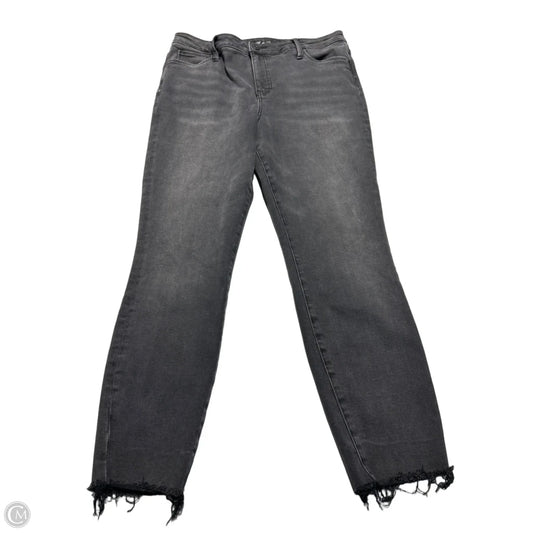 Jeans Straight By Kut In Black, Size: 14