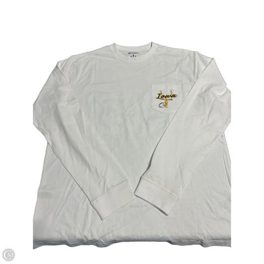 Top Long Sleeve By Champion In White, Size: Xl