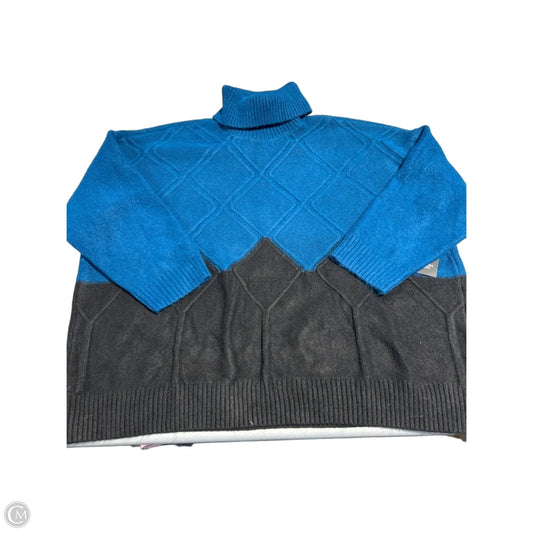 Sweater By Simply Vera In Blue, Size: Xxl