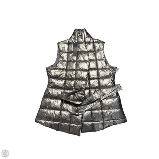 Vest Puffer & Quilted By Joseph Ribkoff In Silver, Size: L