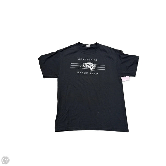 Top Short Sleeve By Port & Company In Black, Size: M