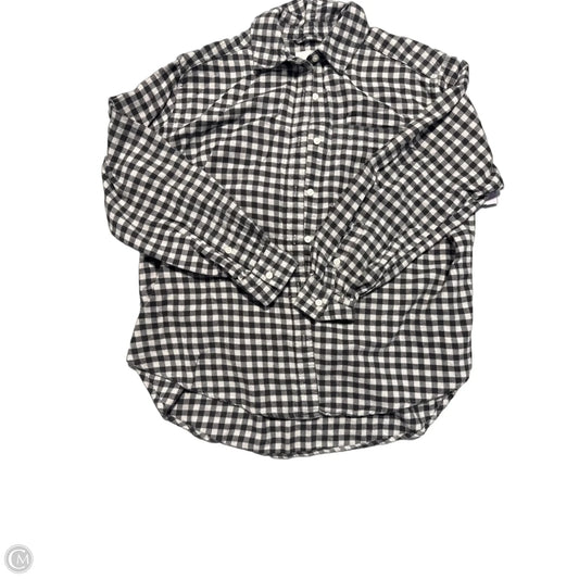 Top Long Sleeve By Aerie In Plaid Pattern, Size: Xs