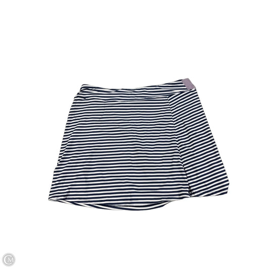 Athletic Skort By Lulu B In Striped Pattern, Size: Xl