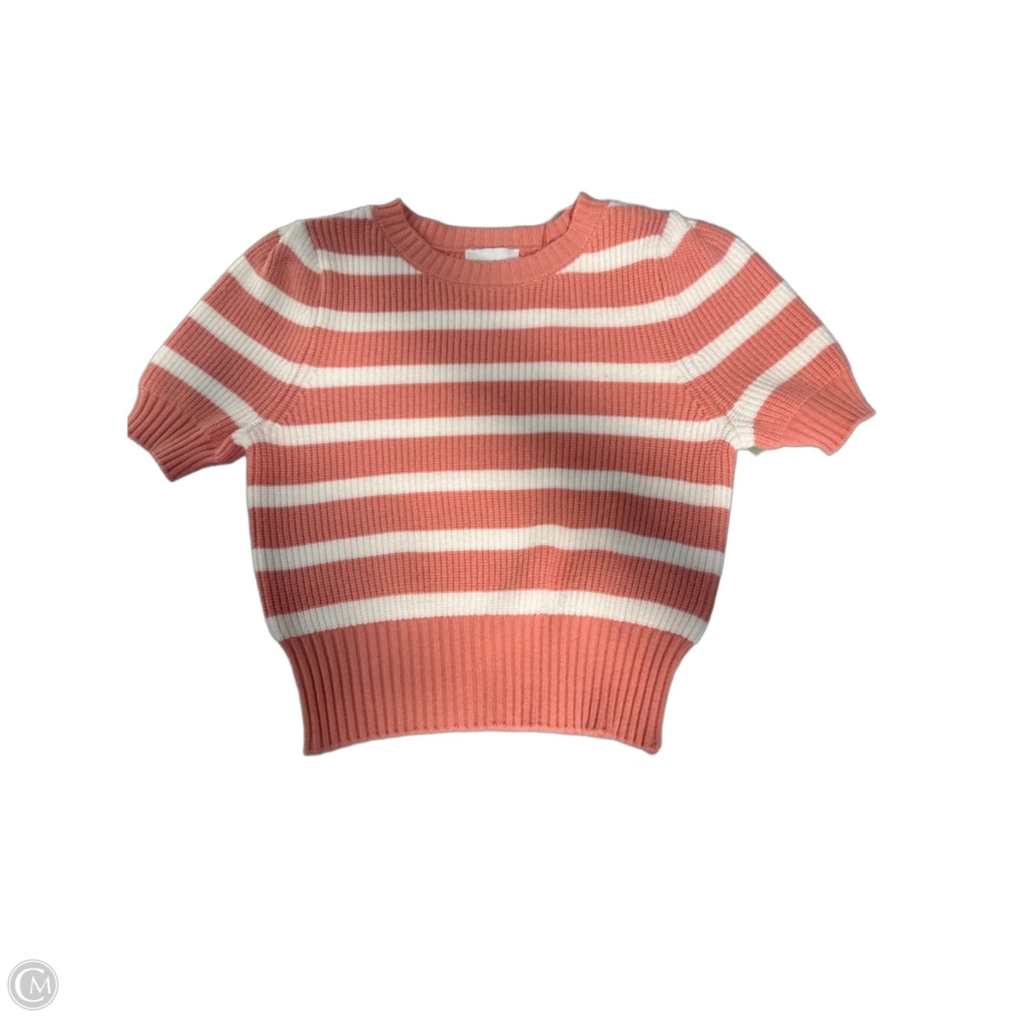 Top Short Sleeve By Pink Rose In Striped Pattern, Size: Xs