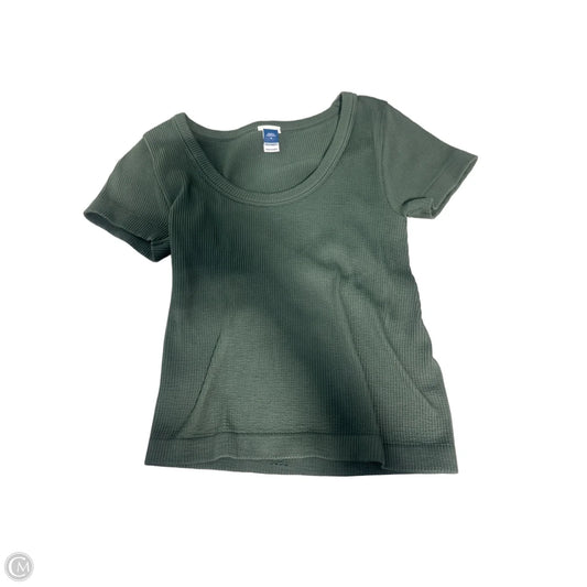 Top Short Sleeve By Old Navy In Green, Size: M