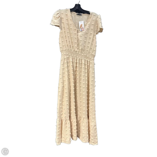 Dress Casual Maxi By Prettygarden In Beige, Size: L