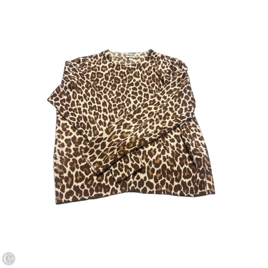 Sweater By J. Crew In Animal Print, Size: Xl
