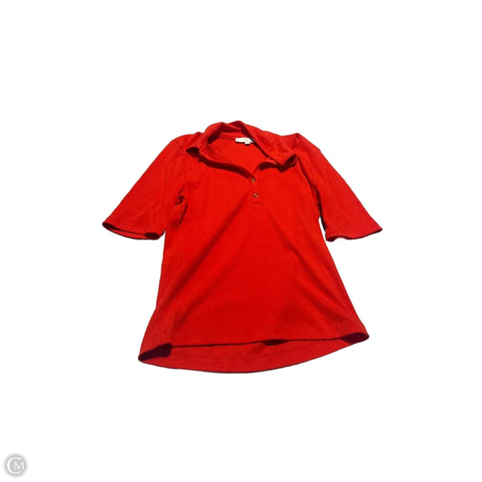 Top 3/4 Sleeve By Loft In Red, Size: Xl