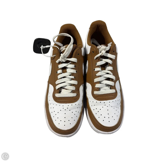 Shoes Sneakers By Nike In Brown & White, Size: 8.5