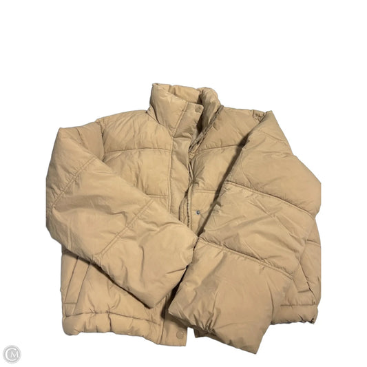 Coat Puffer & Quilted By Old Navy In Beige, Size: M