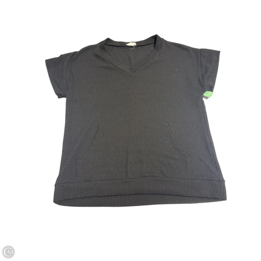 Top Short Sleeve By Blumin In Black, Size: L