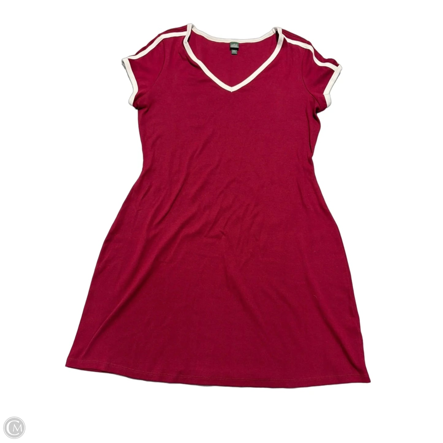 Dress Casual Midi By Wild Fable In Red & White, Size: Xxl