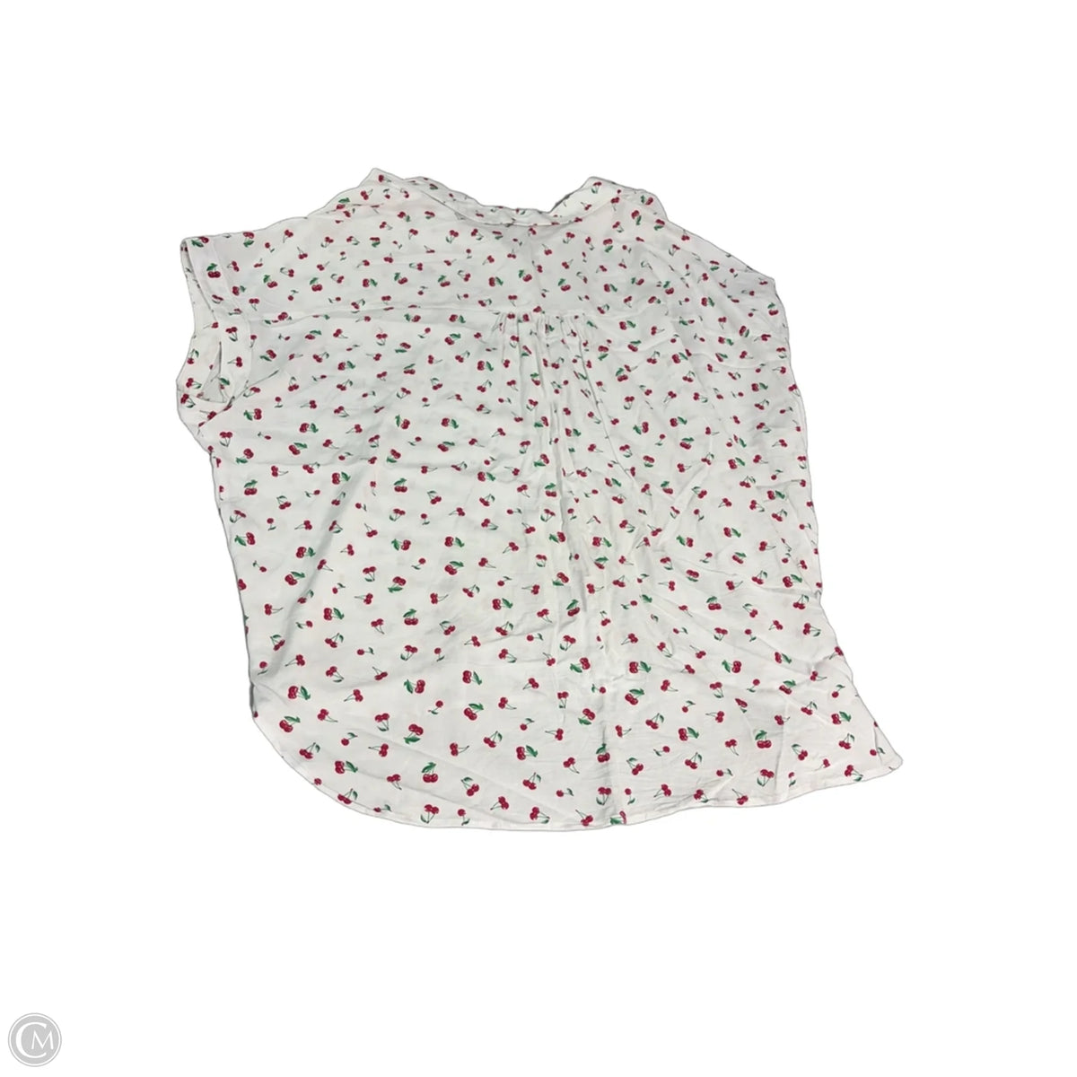 Top Short Sleeve By Lee In White, Size: 2x