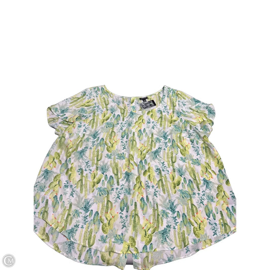 Top Short Sleeve By Torrid In Green, Size: 3x