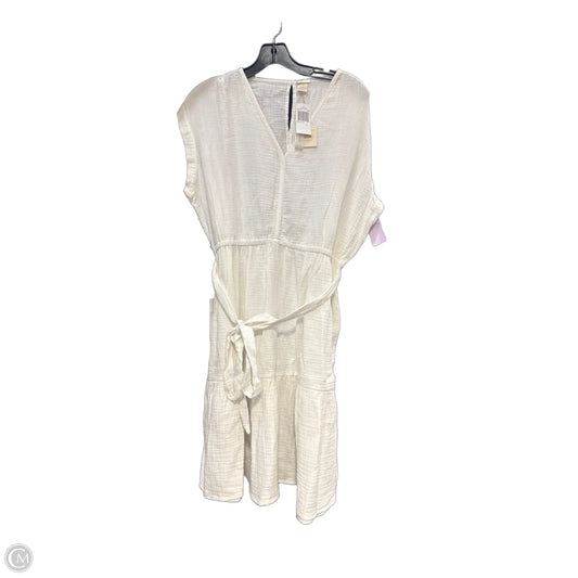 Dress Casual Midi By Magaschoni In White, Size: L