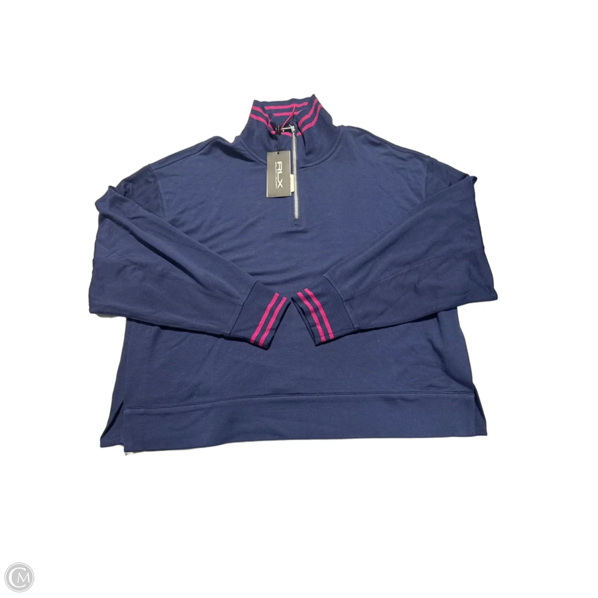 Top Long Sleeve By Rlx In Blue, Size: L