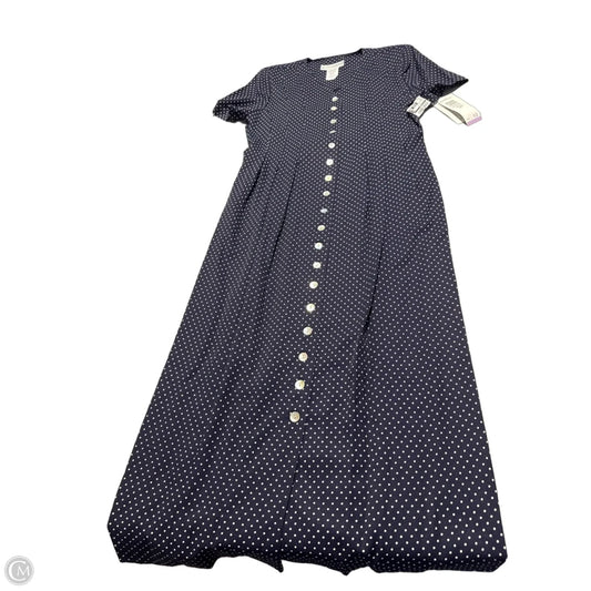 Dress Casual Maxi By Jessica Howard In Polkadot Pattern, Size: L