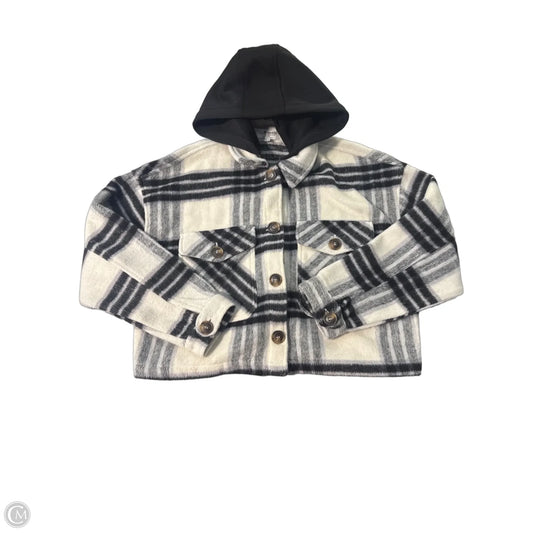 Jacket Fleece By Ci Sono In Plaid Pattern, Size: M