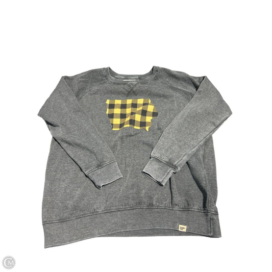 Top Long Sleeve By Blue 84 In Grey, Size: Xl